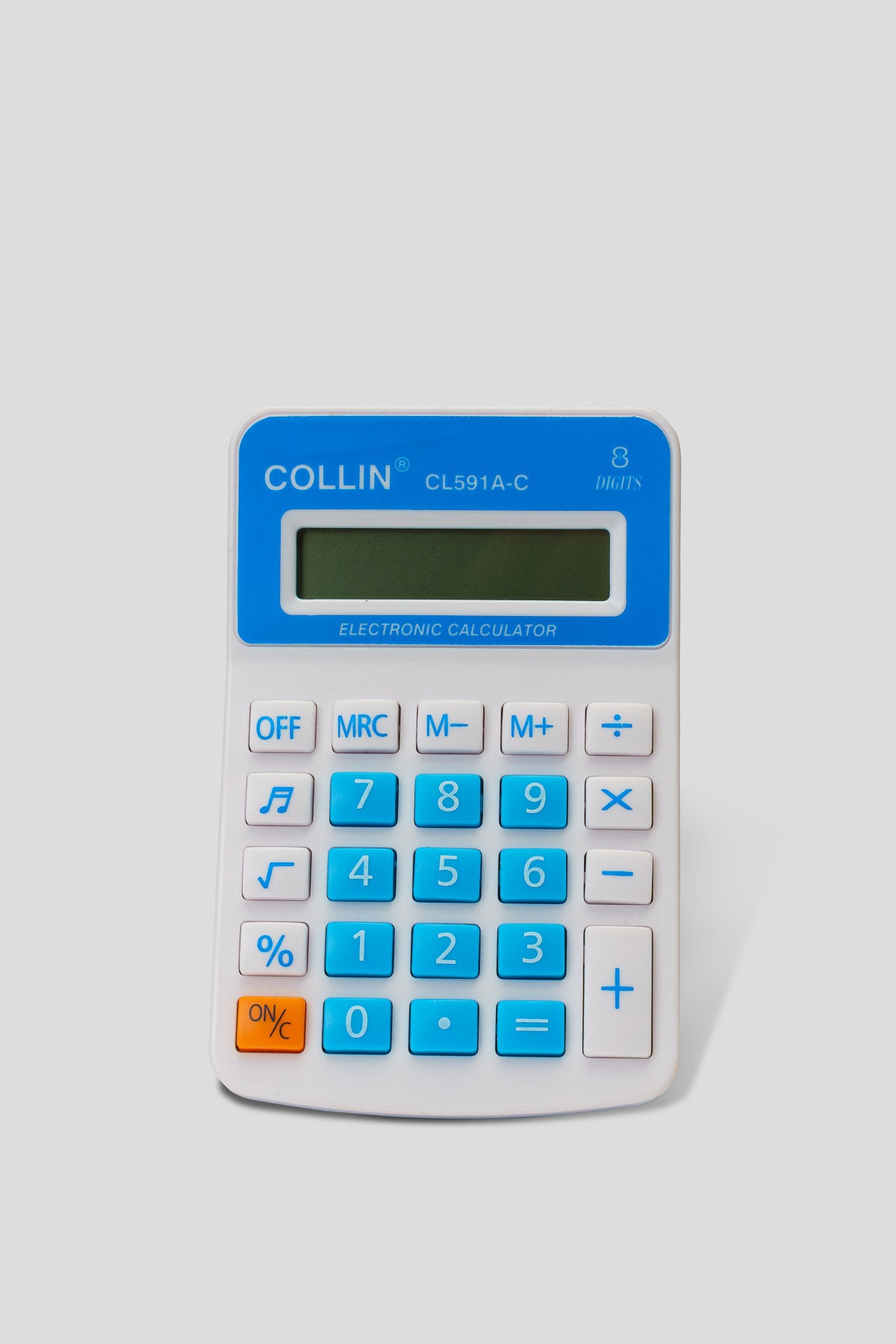 Calculadora Electronica Blanca Celeste 8 Dígitos Chinitown Chinitown